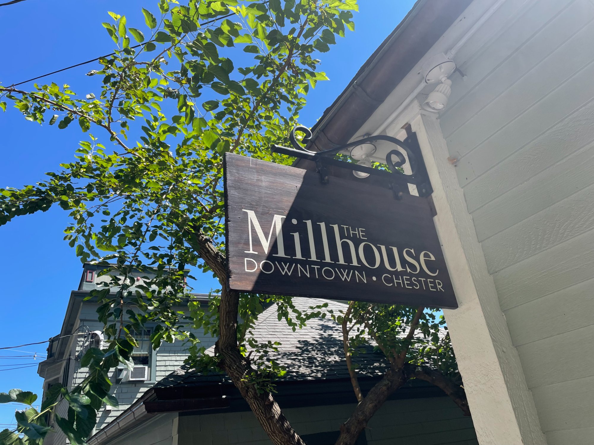The Millhouse sign — Downtown Chester CT